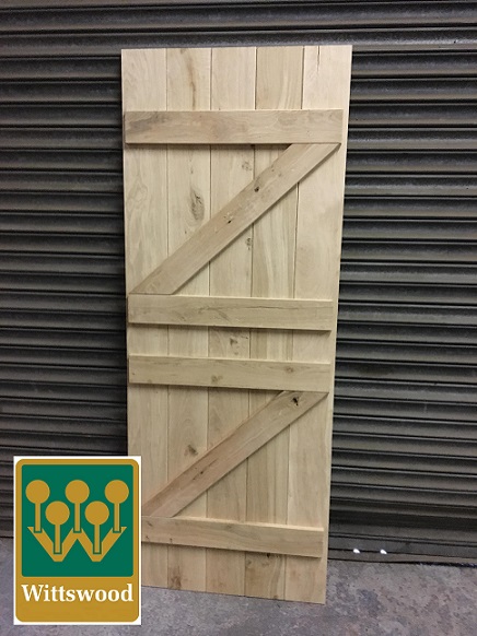 Solid Hardwood Oak Ledge and Brace Stable Door