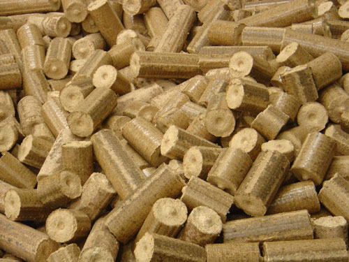 wooden briquettes